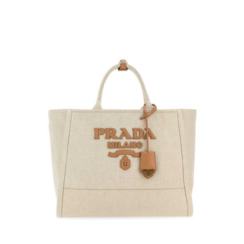 Sand Canvas Shopping Bag 1BG473VOHO2DLI F0018