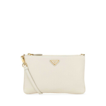 White Leather Crossbody Bag