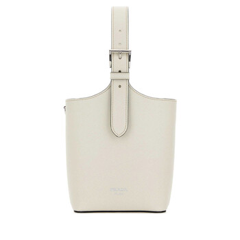 White Leather Shoulder Bag 1BE090NZVF0LH8