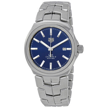 Pre-owned Tag Heuer Link Automatic Blue Dial Men's Watch WBC2112.BA0603