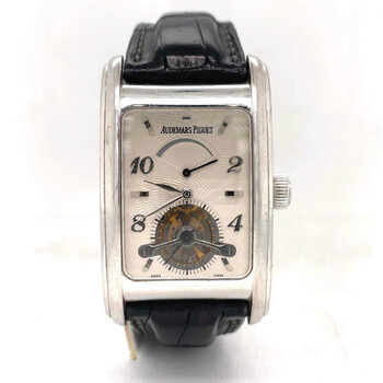 Pre-owned Audemars Piguet Edward Piguet Silver Guilloche Dial Men's Watch 26006BC.OO.D002CR.01