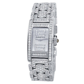 Pre-owned Audemars Piguet Promesse Diamond White Mother Of Pearl Dial Ladies Watch 67465BC.ZZ.1189BC.03