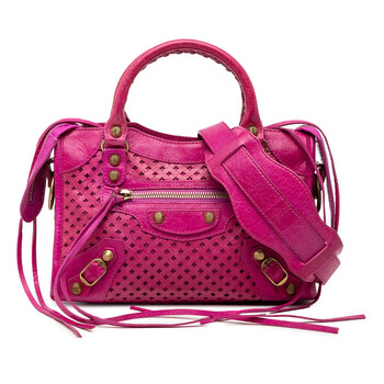 Balenciaga Pre-owned Balenciaga Lambskin and Satin Floral Print