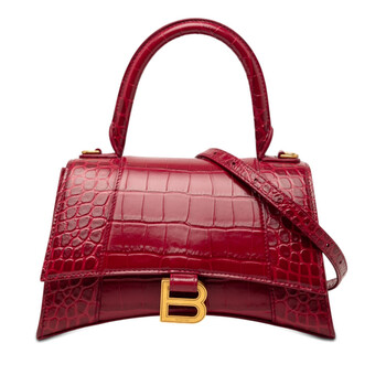 Balenciaga Pre-owned Balenciaga Small Croc Embossed Hourglass Top