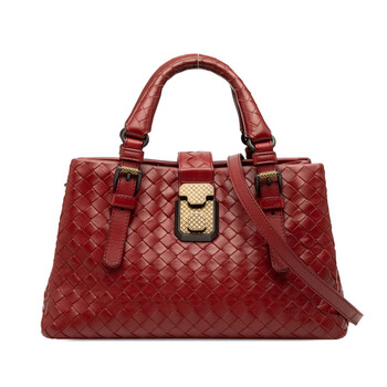 Pre-owned Bottega Veneta Mini Nappa Intrecciato Roma Satchel B07593895J