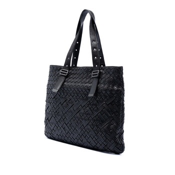 Pre-owned Bottega Veneta Nappa Intrecciato Belted Flat Tote Unisex B01638461K