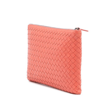 Pre-owned Bottega Veneta Nappa Intrecciato Clutch Unisex 256400 V0010 6502