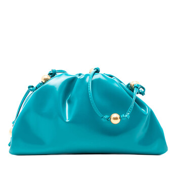 Pre-owned Bottega Veneta Patent Beaded Strap The Mini Pouch Crossbody B09625307J