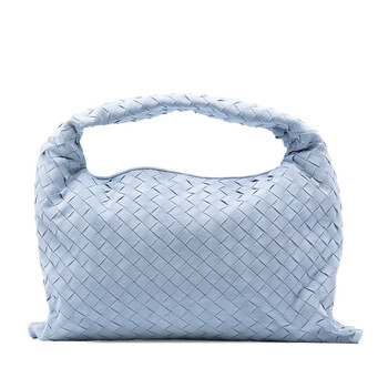 Pre-owned Bottega Veneta Small Suede Intrecciato Hop Hobo R00500940P