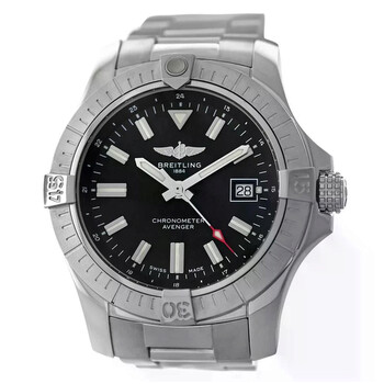 Pre-owned Breitling Avenger Automatic Chronometer Black Dial Men's Watch A17318