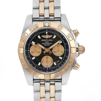 Pre-owned Breitling Breitling Chronomat Chronograph Automatic Chronometer Black Dial Men's Watch CB014012/BA53-378C