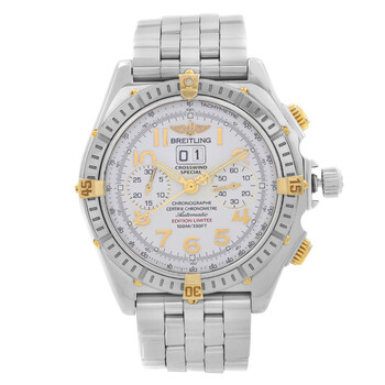 Pre-owned Breitling Breitling Crosswind Chronograph Automatic Chronometer White Dial Men's Watch B44356