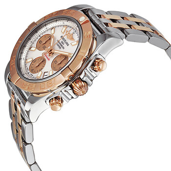 Pre-owned Breitling Chronomat Chronograph Automatic Mother of Pearl Dial Men's Watch CB014012-A722-378C