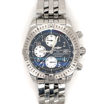Pre-owned Breitling Chronomat Evolution Chronograph Automatic Chronometer Grey Dial Men's Watch A1335611C647