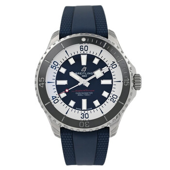 Pre-owned Breitling Superocean Automatic Chronometer Blue Dial Men's Watch A17376 Pre-owned Breitling Superocean Automatic Chronometer Blue Dial Men's Watch A17376
