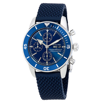 Pre-owned Breitling Superocean Heritage II Chronograph Automatic Blue Dial Men's Watch A13313161C1S1