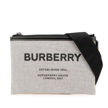 Pre-owned Burberry Canvas Horseferry Print Callum Crossbody ROPELFIO71SEB