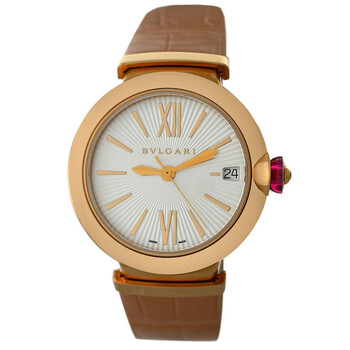 Pre-owned Bvlgari Lvcea Automatic Silver Dial Ladies Watch 102328 Pre-owned Bvlgari Lvcea Automatic Silver Dial Ladies Watch 102328