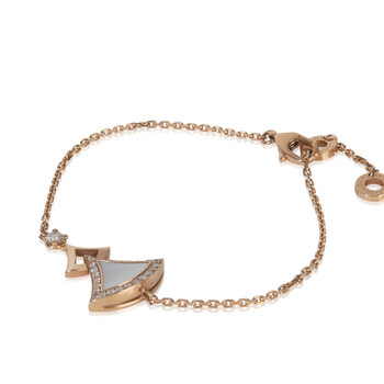 Pre-Owned BVLGARI Rose Gold Mother Of Pearl and Diamond DIva's Dream Bracelet