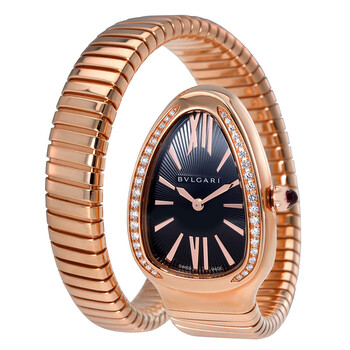 Bvlgari Serpenti Seduttori Quartz Diamond Black Dial Ladies Watch