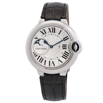 Pre-owned Cartier Ballon de Cartier Automatic Silver Dial Ladies Watch WSBB0020 Pre-owned Cartier Ballon de Cartier Automatic Silver Dial Ladies Watch WSBB0020