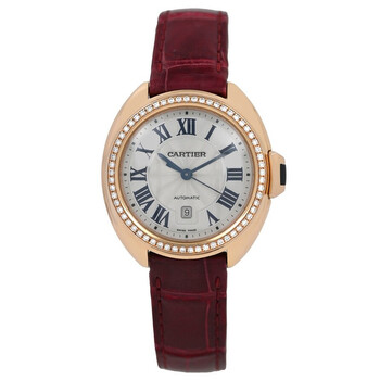Pre-owned Cartier Cle Diamond Flinque Dial Ladies Watch WJCL0016