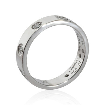 Pre-Owned Cartier Love Diamond Wedding Band in 18KT White Gold 0.19 CTW 135751 Pre-Owned Cartier Love Diamond Wedding Band in 18KT White Gold 0.19 CTW 135751
