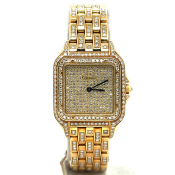 Pre-owned Cartier Panthere Quartz Diamond Ladies Watch WF3072B9PVE