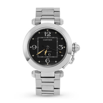 Pre-owned Cartier Pasha C Automatic Black Dial Unisex Watch 2475