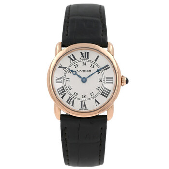 Pre-owned Cartier Ronde Louis Cartier Silver Grained Dial Ladies Watch W6800151 Pre-owned Cartier Ronde Louis Cartier Silver Grained Dial Ladies Watch W6800151