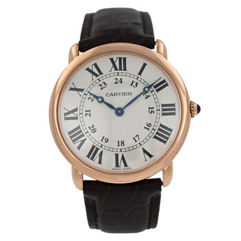 Pre-owned Cartier Ronde Louis Hand Wind Champagne Dial Men's Watch W6800251 Pre-owned Cartier Ronde Louis Hand Wind Champagne Dial Men's Watch W6800251