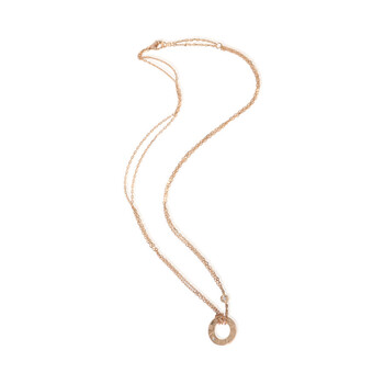Pre-Owned Cartier Rose Gold Diamond Love Necklace 153152
