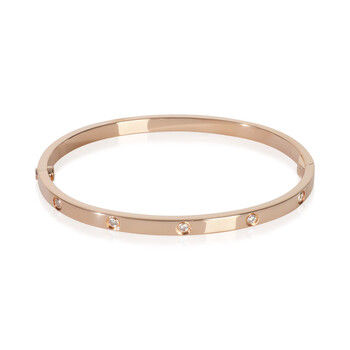 Pre-Owned Cartier Rose Gold Diamond Small Model Love Bracelet 150201 Pre-Owned Cartier Rose Gold Diamond Small Model Love Bracelet 150201