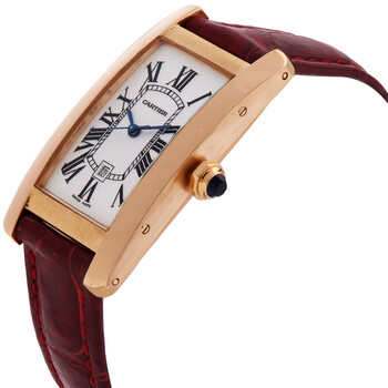 Pre-owned Cartier Tank Americaine 18kt Yellow Gold Midsize Watch W2603556