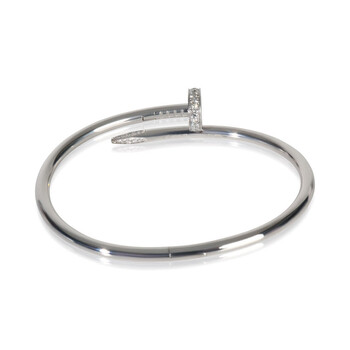 Pre-Owned Cartier White Gold Diamond Juste Un Clou Bracelet 150697 Pre-Owned Cartier White Gold Diamond Juste Un Clou Bracelet 150697