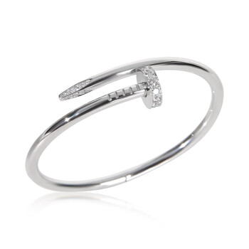 Pre-Owned Cartier White Gold Diamond Juste Un Clou Bracelet 153217 Pre-Owned Cartier White Gold Diamond Juste Un Clou Bracelet 153217