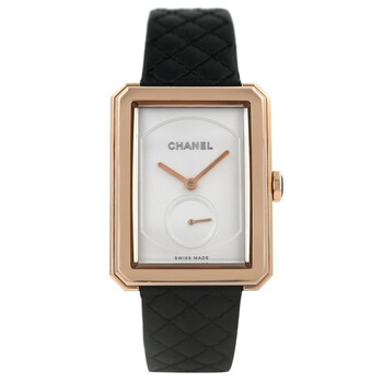 Pre-owned Chanel Boy-Friend Silver Dial Ladies Watch H6589