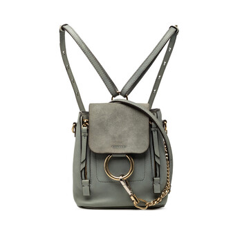 Chloé Pre-owned Chloe Mini Calfskin and Suede Faye Backpack  display picture 2