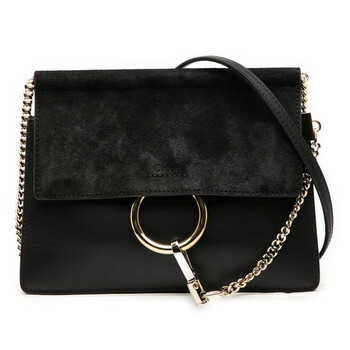 Pre-owned Chloe Small Calfskin and Suede Faye Crossbody 01 20 75 65