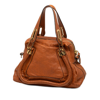 Pre-owned Chloe Small Leather Paraty Satchel Ladies 011156 20