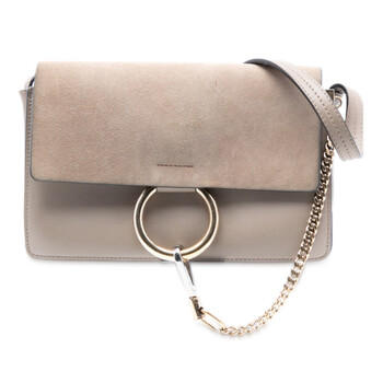 Pre-owned Chloe Small Suede and Calfskin Faye Crossbody 01-17-99-66