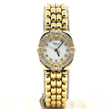 Pre-owned Chopard Gstaad Quartz Diamond White Dial Ladies Watch 32/5120-11