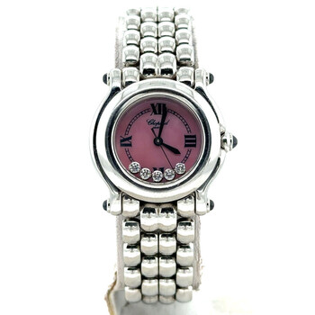 Pre-owned Chopard Happy Sport Quartz Ladies Watch 27/8250-23