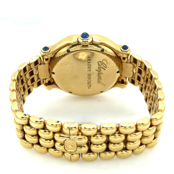 Pre-owned Chopard Happy Sport Quartz White Dial Ladies Watch 27/6137-23