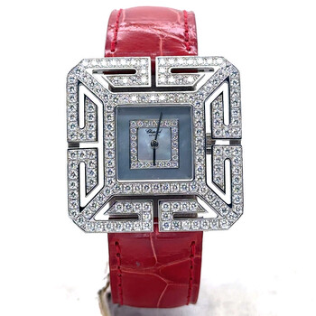 Pre-owned Chopard Joaillerie Diamond Mother of Pearl Dial Ladies Watch 13/6974/8-20