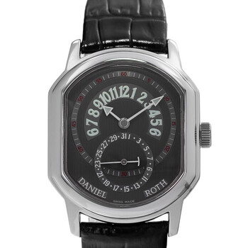 Pre-owned Daniel Roth Premier Retrograde Automatic Grey Dial Men's Watch 807.L.10