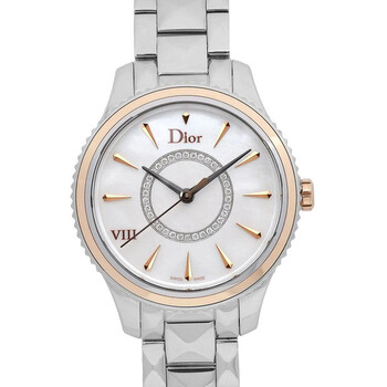 Pre-owned Dior Christian Dior Viii White Dial Ladies Watch CD1521I0M001