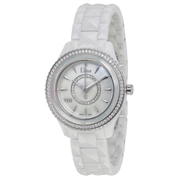 Pre-owned Dior Dior Viii Diamond Mother of Pearl (Diamond-set) Dial Ladies Watch CD1231E4C001