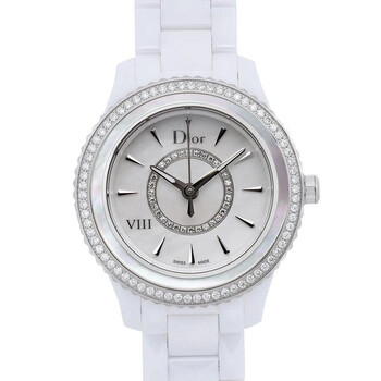Pre-owned Dior Dior Viii Diamond Mother of Pearl (Diamond-set) Dial Ladies Watch CD1231E4C001