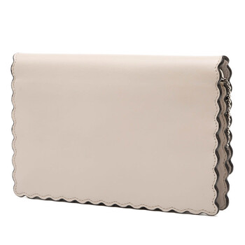 Pre-owned Fendi Leather Studded Monster Eyes Wallet on Chain Ladies 8M0346 9JQ 179 8241